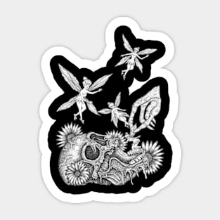 fairy skull Sticker